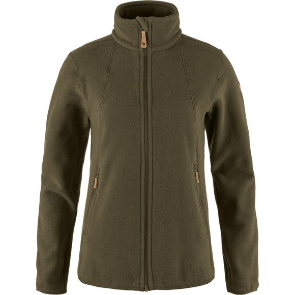 FJALL RAVEN STINA FLEECE WOMEN REG FIT SIZE L COLOR DARK OLIVE - Picture 1 of 4